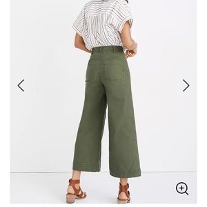 Madewell emmett wide leg crop pants